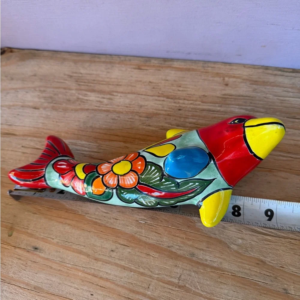 Colorful Talavera Dolphin Wall Décor